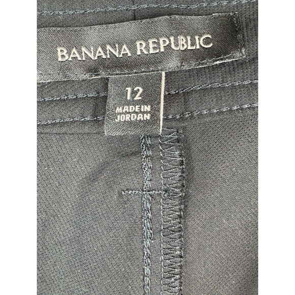 Banana Republic Women's Black Ankle Utility Cargo Pant Minimalist , Size 12 - Picture 9 of 9